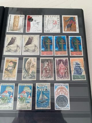 Colección sellos franceses