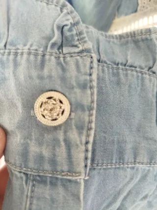 Camisa vaquera con encaje