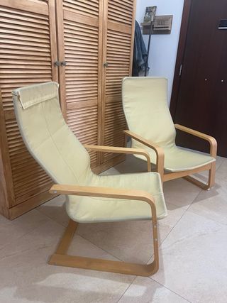 2 Sillas Poäng Ikea Beige