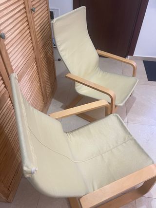 2 Sillas Poäng Ikea Beige