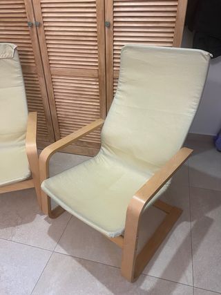 2 Sillas Poäng Ikea Beige