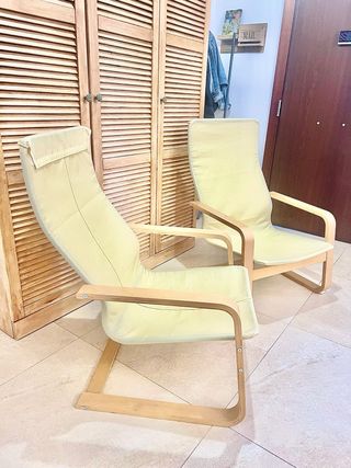 2 Sillas Poäng Ikea Beige