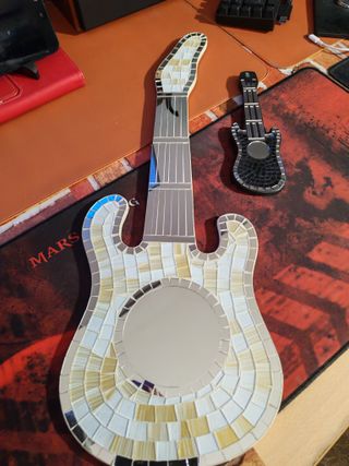 Espejo Guitarra Mosaico Decorativo Pared x2
