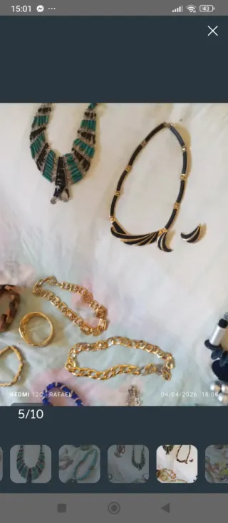 50 Jollerias variados mujer Collar y pulsera años