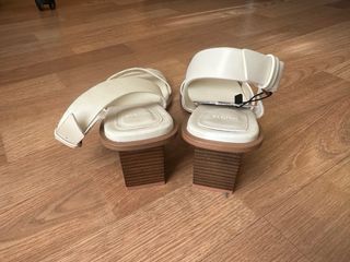 Sandalias Mango Tacon Blanco Talla 38