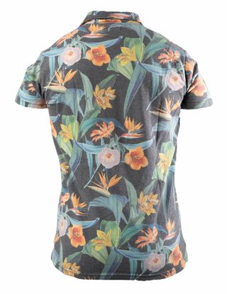 Polo Pull&Bear Estampado Tropical Talla S