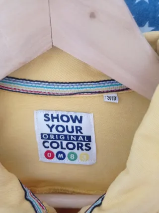 Chaqueta vaquera amarilla talla 9/10