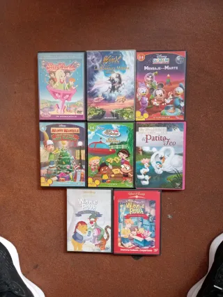 Lote 8 Películas DVD Disney y Más