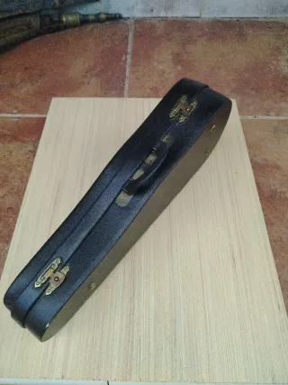 Violín miniatura con estuche