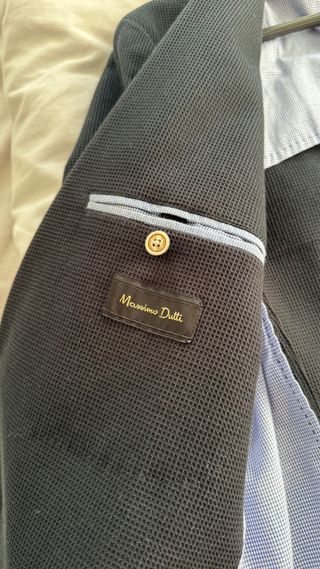 Americana Massimo Dutti Azul Marino