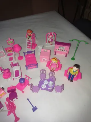 Lote Juguetes para casas de muñecas.