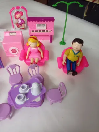 Lote Juguetes para casas de muñecas.
