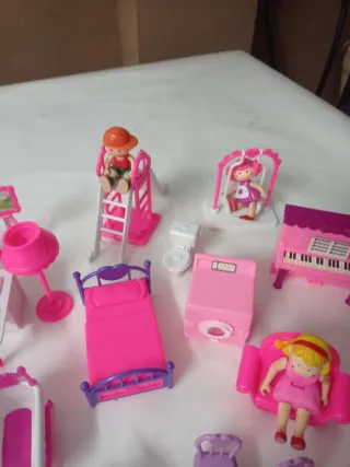 Lote Juguetes para casas de muñecas.