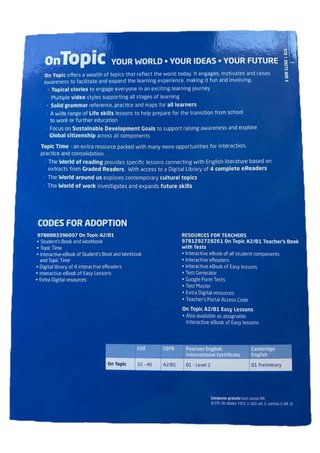 Libro “On Topic A2/B1”