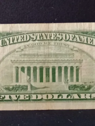 5 Dollari Serie 1963  Red Seal Corcolato