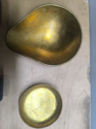 Pesas y platillos báscula antigua