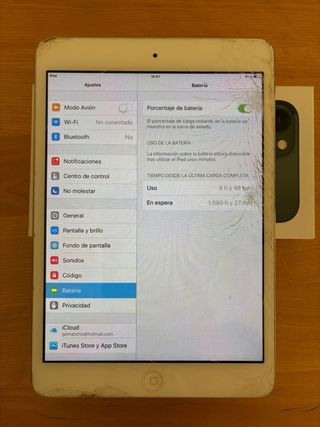 iPad Mini 1 Plata/Blanco