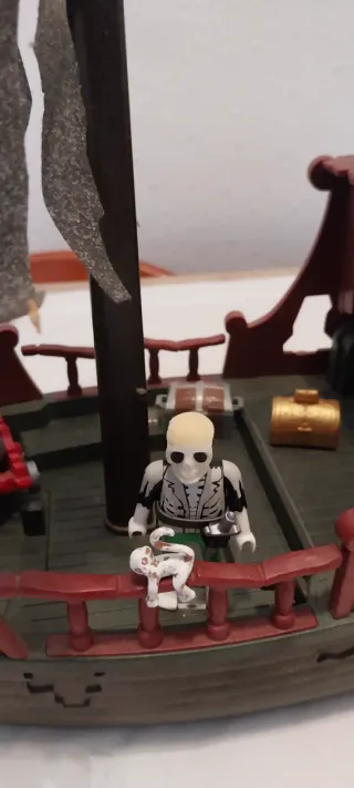 Playmobil,barco fantasma,lote,barco,piratas,isla