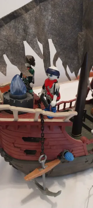 Playmobil,barco fantasma,lote,barco,piratas,isla