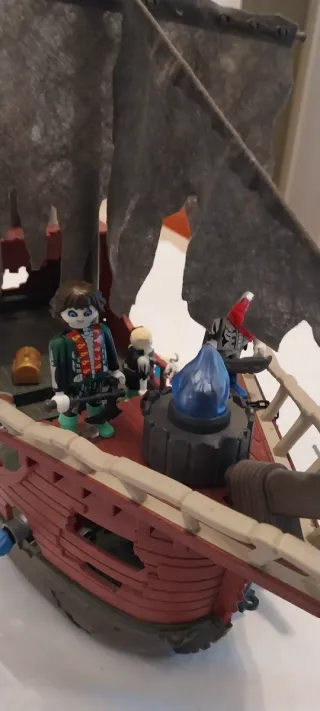 Playmobil,barco fantasma,lote,barco,piratas,isla