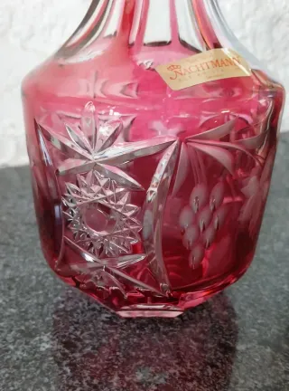 Garrafa Nachtmann Cristal Vermelha