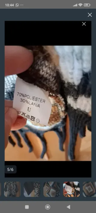 Poncho Étnico Talla Única