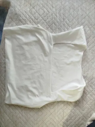 Top blanco escote cuadrado