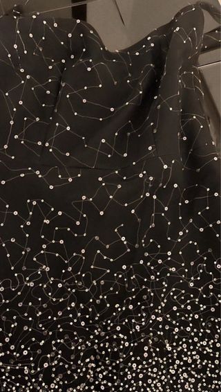 Vestido fiesta escote corazón lentejuelas