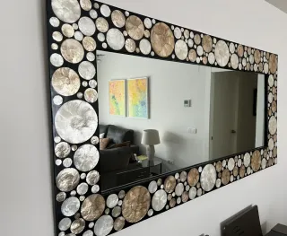 Espejo decorativo nácar rectangular