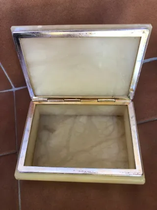 Joyero antiguo mármol floral