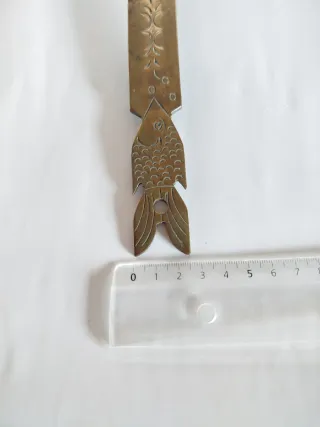 Pareja Tenedor y Cuchara Bronce Macizo