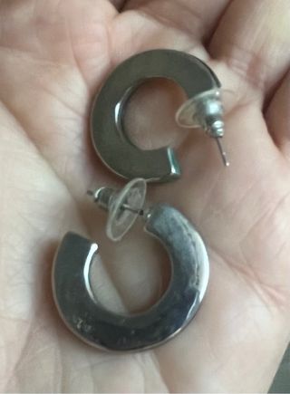 Pendientes Aro Nácar y Plata