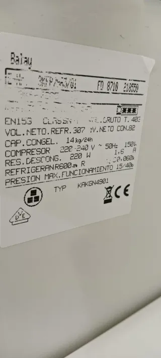 NEVERA COMBI BOSCH NO FROST ENERGÍA A+ 185 X 60 cm