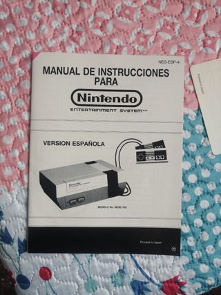 Manual de instrucciones Nintendo NES