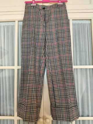 Pantalón de cuadros mujer