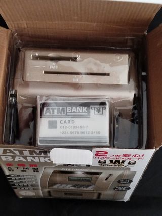 ATM Bank Caja Fuerte Digital HUCHA BILLETE MONEDAS