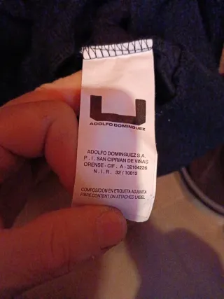 Sudadera Adolfo Domínguez Negra