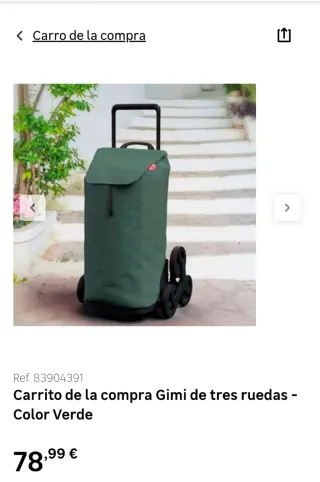Carro compra Gimi 3 ruedas