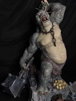 Diorama Legolas y Troll Cavernas