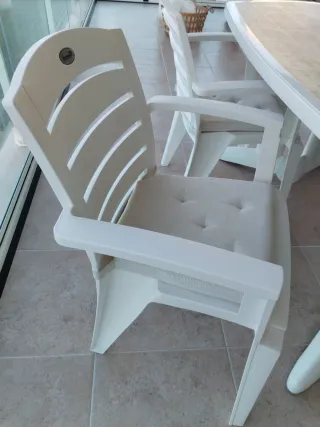 Conjunto Mesa y 4 Sillas Terraza Exterior