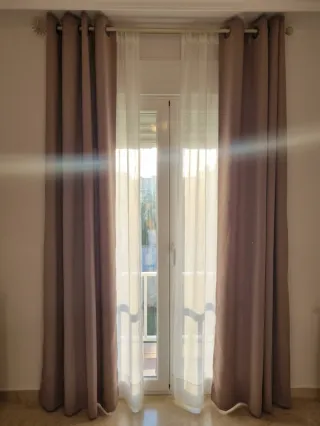 2 Pares Cortinas Visón Tela