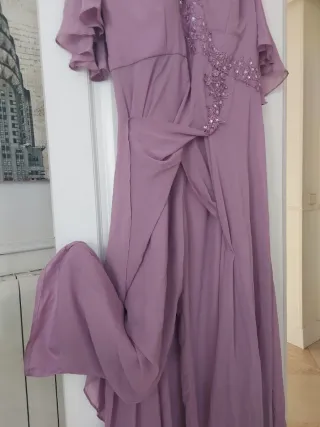 Conjunto Kaftan y Pantalón Palazzo Morado