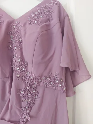 Conjunto Kaftan y Pantalón Palazzo Morado