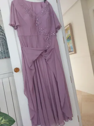 Conjunto Kaftan y Pantalón Palazzo Morado
