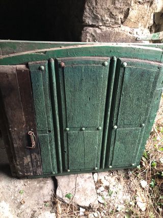 Puerta Antigua Madera Asturiana