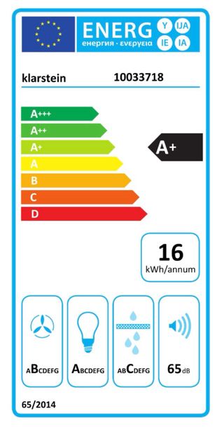 Campana Isla Klarstein Beretta Ø35cm Negra