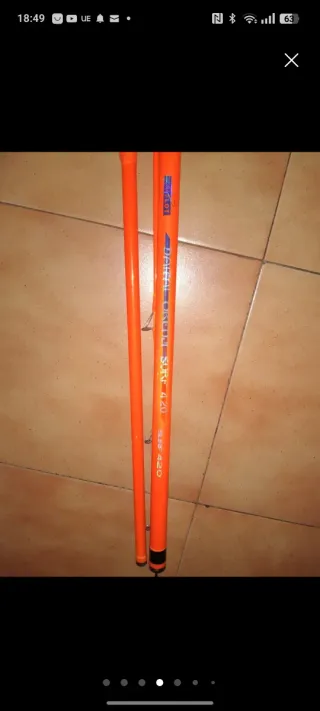 Caña de pesca Surcarting Naranja
