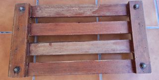 Asiento columpio madera antiguo