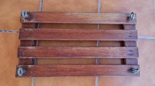 Asiento columpio madera antiguo