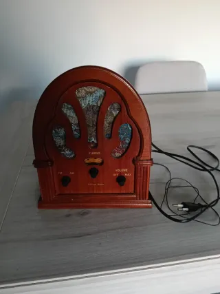Radio Antigua Madera Estilo Vintage